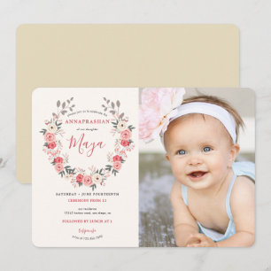 Rose Wreath Einladung