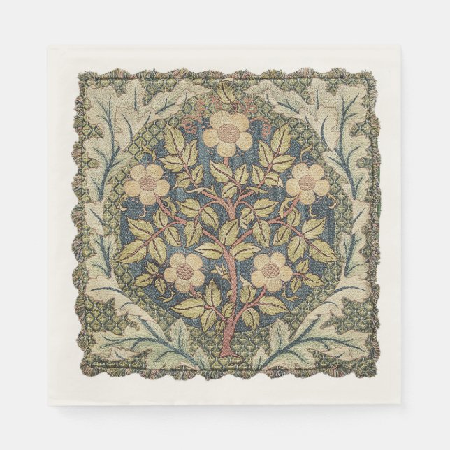 Rose Wreath von William Morris Serviette (Vorderseite)