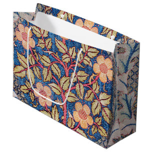Rose Wreath, William Morris große Geschenktasche Große Geschenktüte