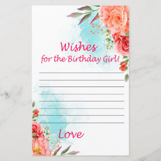 Rose wünscht Geburtstagsmädchen