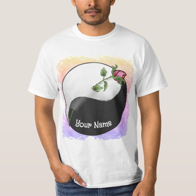 Rose Yin Yang T-Shirt (Vorderseite)
