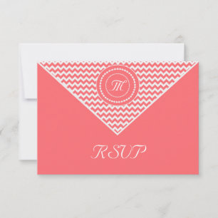 Rose Zickzack UAWG RSVP Karte