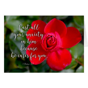 Rose Zieh all deine Angst Christliche Bibelverse