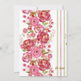 Rose zu den Vintagen Floralfarben und dem klassisc Feiertagskarte