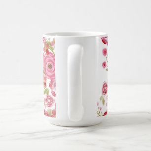 Rose zu den Vintagen Floralfarben und dem klassisc Kaffeetasse