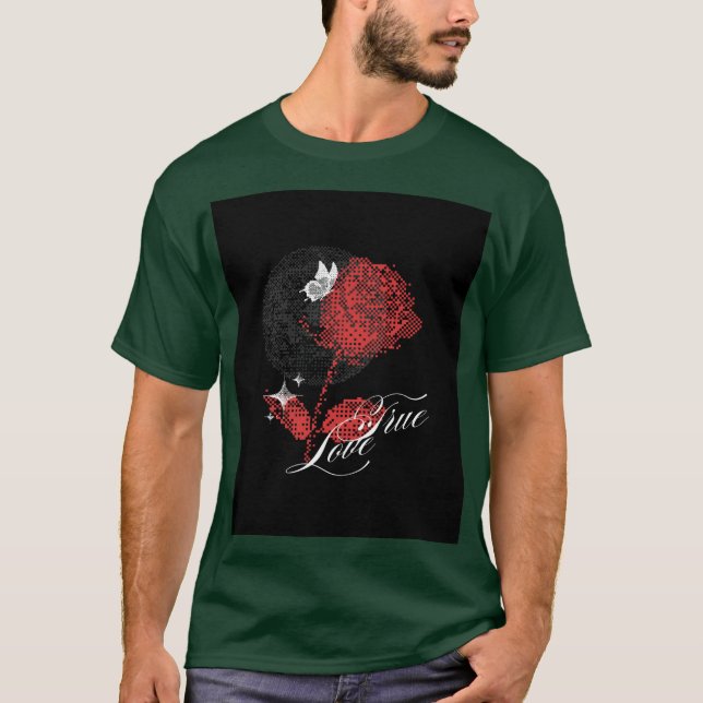 Rose zu Shirt (Vorderseite)