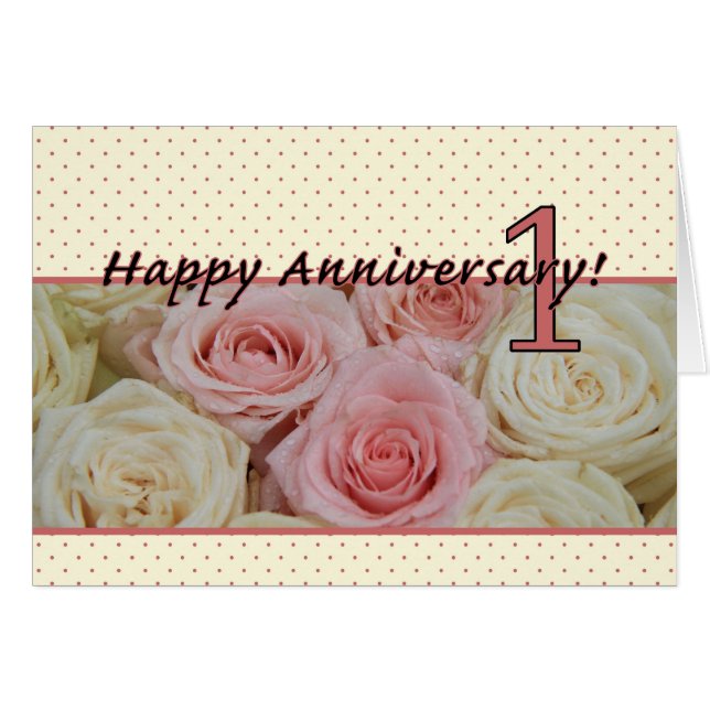 Rose zum 1. Jubiläum (Vorderseite (Horizontal))