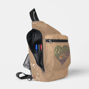 Rose zum 22. Hochzeitstag Crossbody Bag