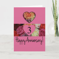 Rose zum 3. Jahrestag