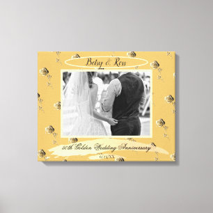 Rose zum 50. Geburtstag der goldenen Hochzeit Leinwanddruck