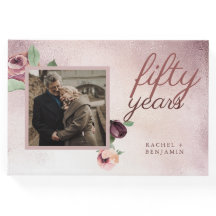 Rose zum 50. Jahrestag der Hochzeit Gold Floral