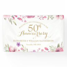 Rose zum 50. Jubiläum willkommen