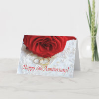 Rose zum 6. Jahrestag