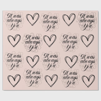 Rose zum Hochzeitstag Geschenkpapier