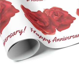 Rose zum Hochzeitstag Geschenkpapier