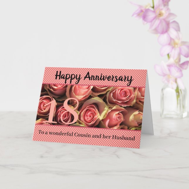 Rose zum Hochzeitstag vollständig anpassbar Karte (Orchidee)