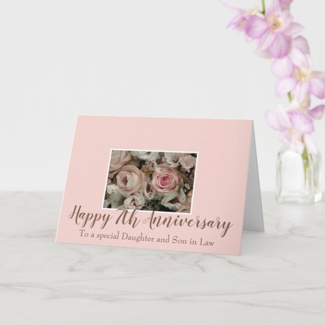 Rose zum Hochzeitstag vollständig anpassbar Karte (Orchidee)