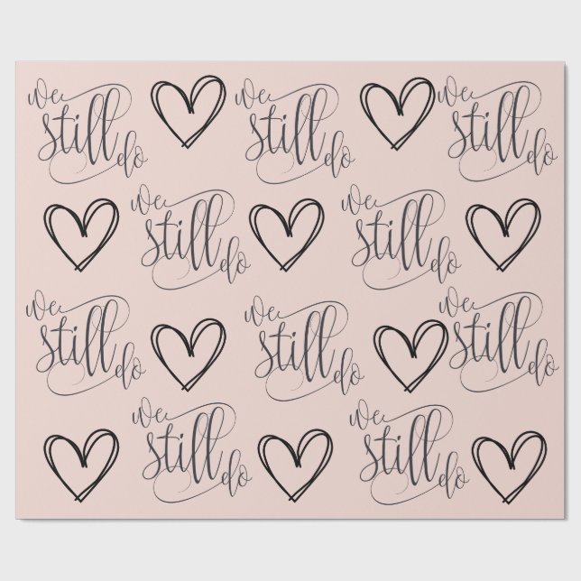 Rose zum Jahrestag Geschenkpapier (Flach)