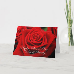 Rose zum Valentinstag für Brüder und Familie Feiertagskarte