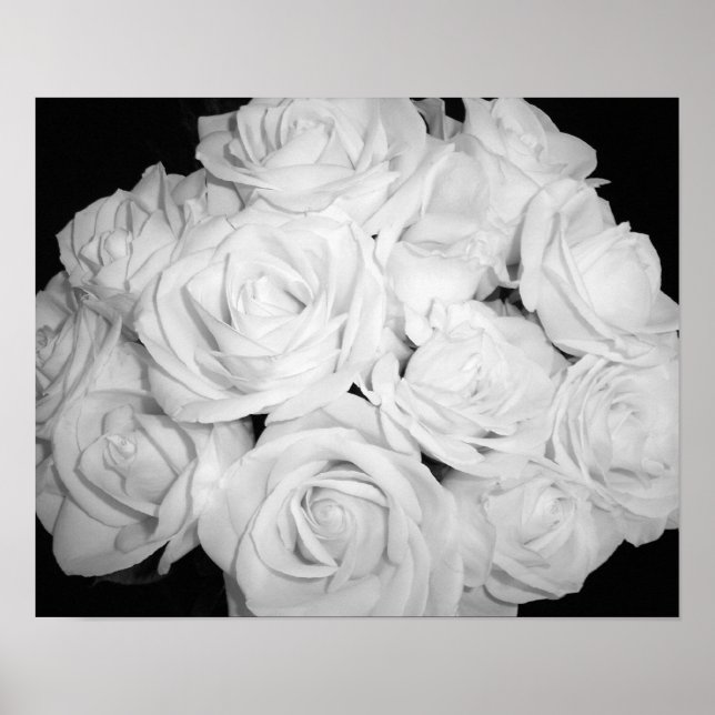 Rose zur Leinwand Poster (Vorne)