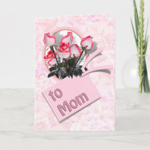 Rose zur Mama am Muttertag Karte