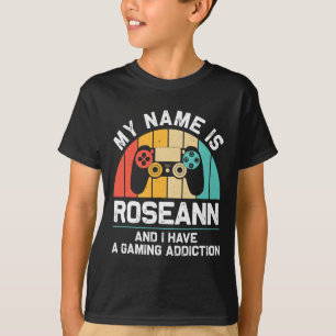 Roseann Geschenk Name Personalisiert Lustig Gaming T-Shirt
