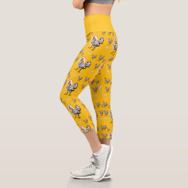 Roseanne Chicken - Funny Roseanne Rooster and Egg Capri Leggings