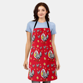 Roseanne Chicken - Funny Roseanne Rooster and Egg Schürze