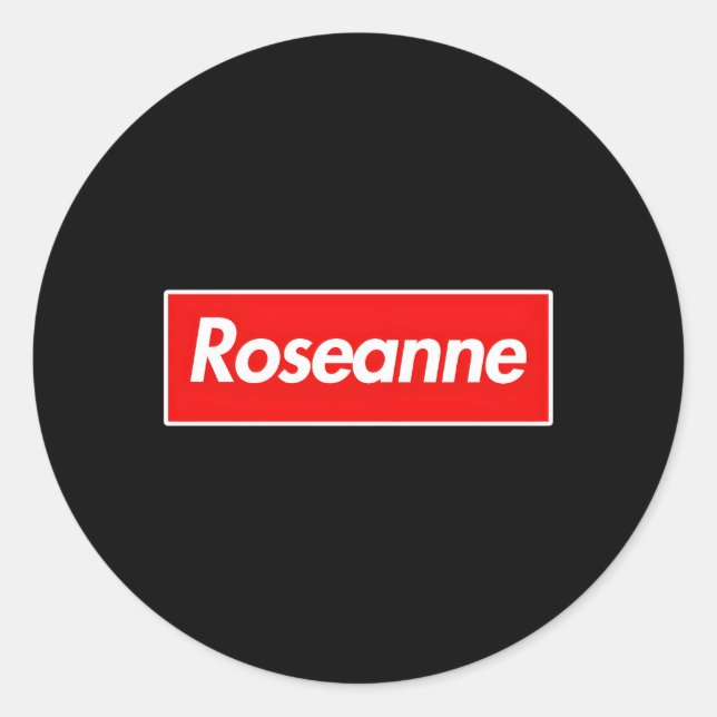Roseanne Name Runder Aufkleber (Vorderseite)