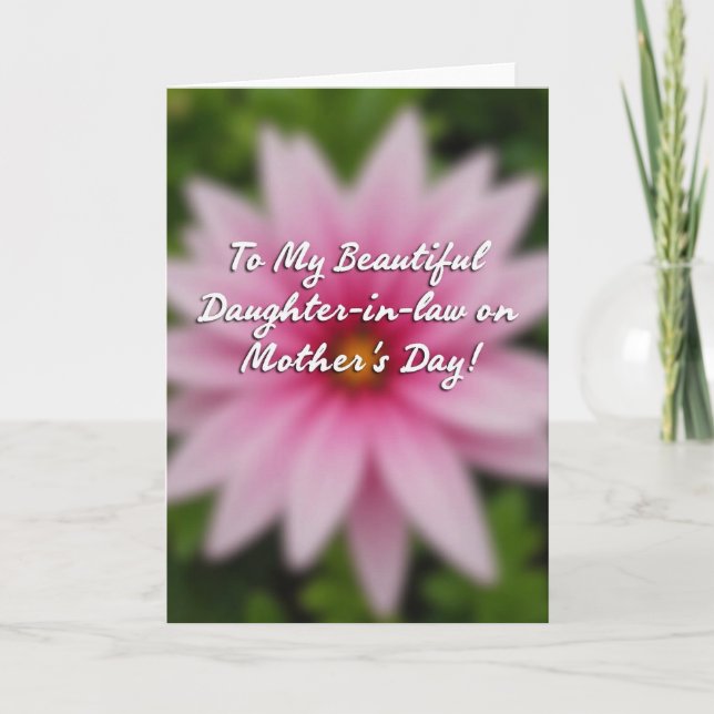 Roseate Mothers Day Daughter Card Karte (Vorderseite)
