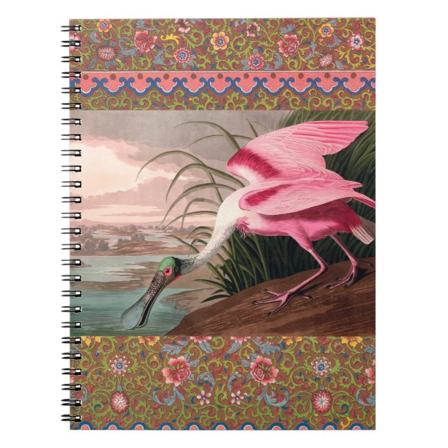 Roseate Spoonbill Audubon Bird Wildlife Notizblock (Vorderseite)