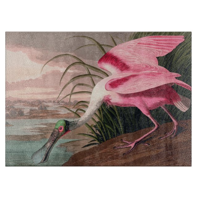 Roseate Spoonbill Audubon Bird Wildlife Schneidebrett (Vorderseite)