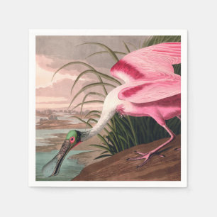 Roseate Spoonbill Audubon Bird Wildlife Serviette