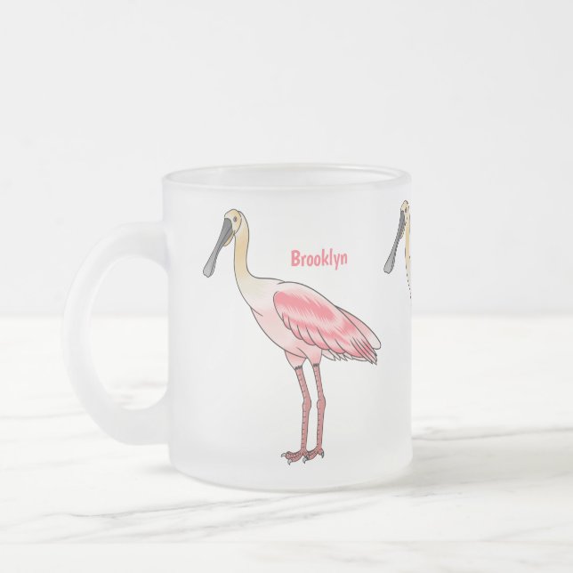 Roseate spoonbill bird cartoon illustration  mattglastasse (Links)