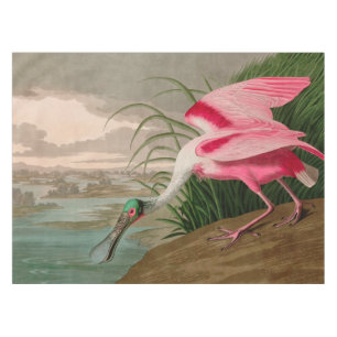 Roseate Spoonbill Birds of America Audubon Print Tischdecke