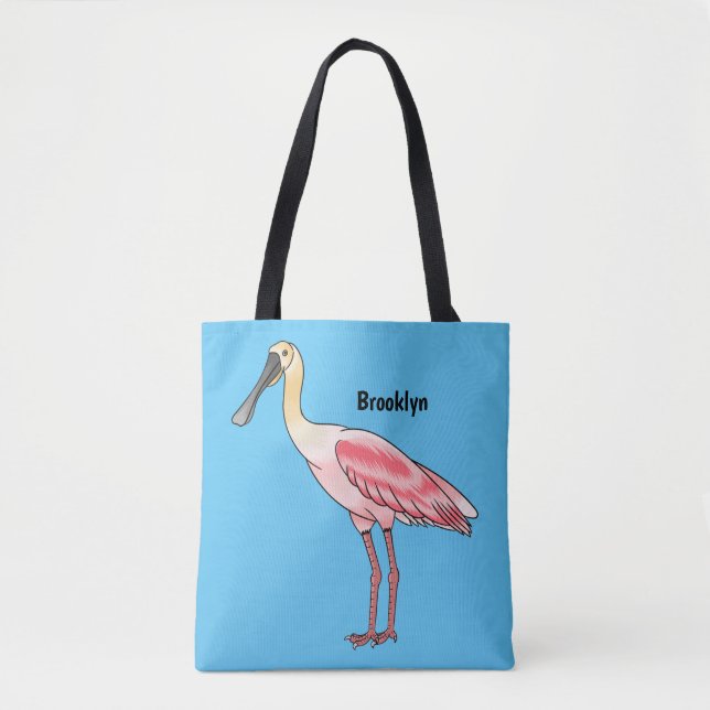 Roseate-Spoonbill-Cartoon (Vorderseite)