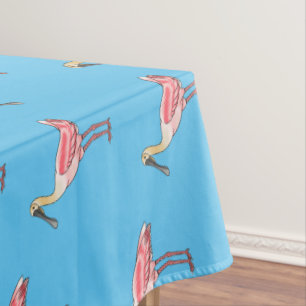 Roseate-Spoonbill-Cartoon Tischdecke