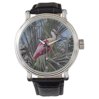 Roseate Spoonbill-Uhr Armbanduhr