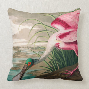 Roseate Spoonbill von John James Audubon Kissen