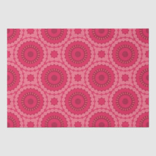 Roseberry Pink Boho Chic Ethnic Geometric Muster Seidenpapier