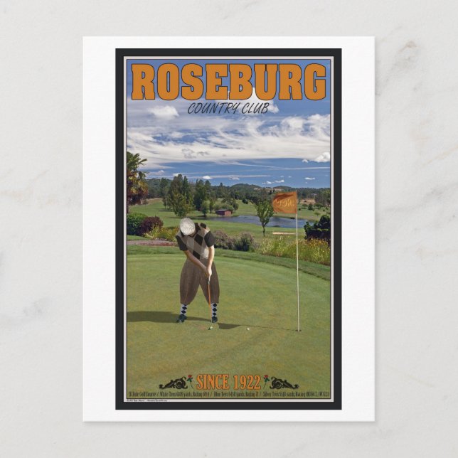 Roseburg Country Club - Schneiden Postkarte (Vorderseite)