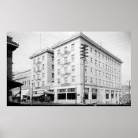 Roseburg, oder Stadtansicht und Umpqua Hotel
