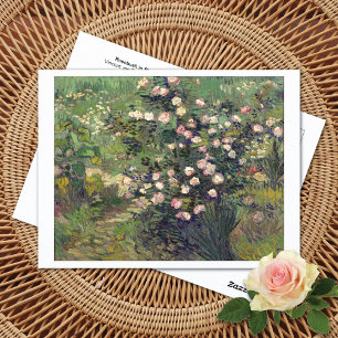 Rosebush in Blossom Vincent van Gogh Postcard Postkarte