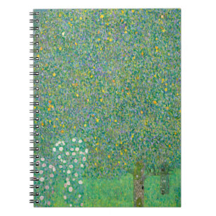 Rosebushes under the Trees, 1905 by Gustav Klimt Notizblock