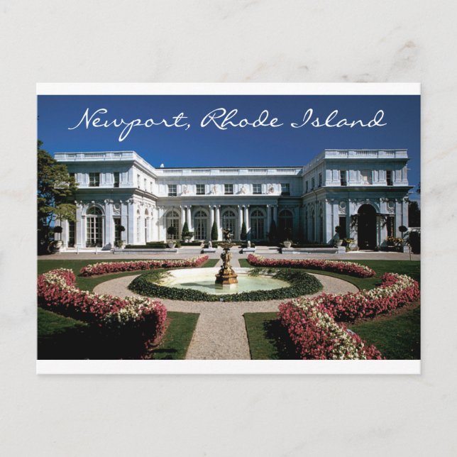 Rosecliff Mansion, Newport Rhode Island Post Card Postkarte (Vorderseite)