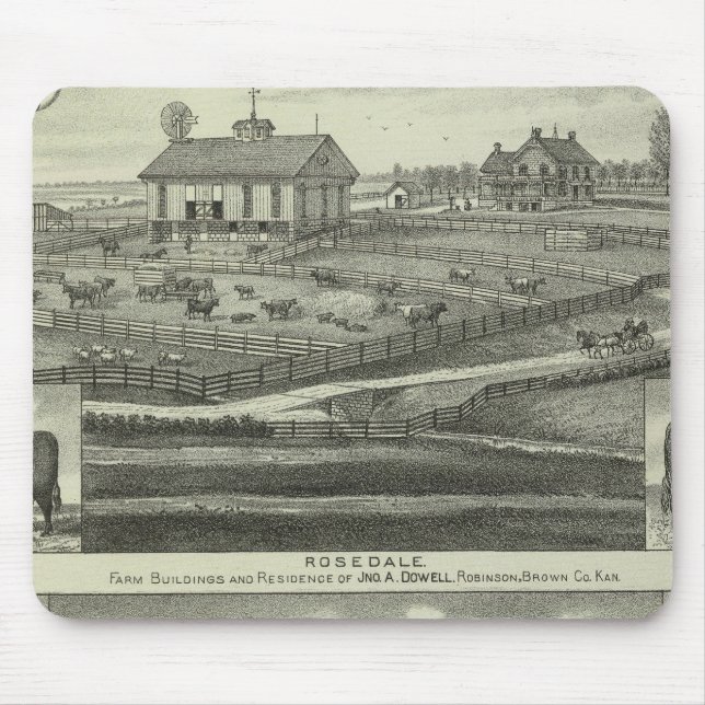 Rosedale, Robinson Hickory Grove, Kansas Mousepad (Vorne)