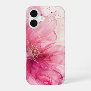 Rosée Élégance Luxus-Rosé-Blumen-Seide iPhone 16 Hülle
