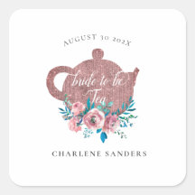 Rosegold and Bright Aqua Bridal Tee