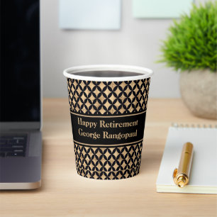 Roségold-Diamant-Art-Déco-Geometrie-Party Pappbecher
