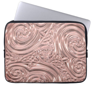 Roségold elegantes viktorianisches Design Laptopschutzhülle